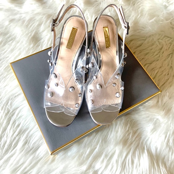 Louise et Cie Pearl Stud Embellished Dress Sandals - Picture 9 of 9